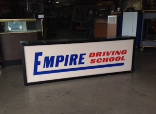 EMPIRE DRIVING SCHOOL SIGN