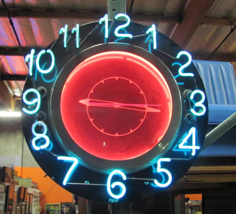 NEON NUMBERS in NEON CLOCKS