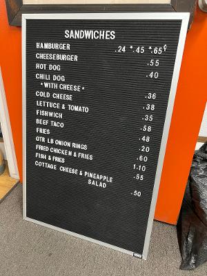 INFORMATION/MENU BOARD