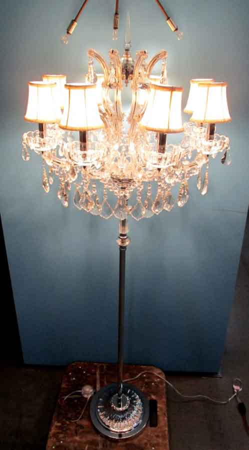 Lighting Floor Lamps Modern, Chandelier Floor Lamp With Shade