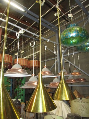 BRASS CONE ON POLE