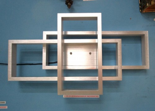 BRUSHED ALUM. L.E.D. SCONCE