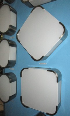 BRUSHED ALUM. & WHITE