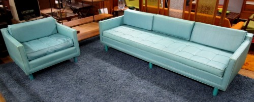 60`s LOW BACK SOFA AND CHAIR