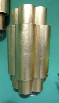 3 CYLINDER BRASS SCONCE