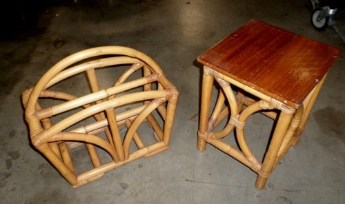 MAGAZINE RACK&FOOT STOOL