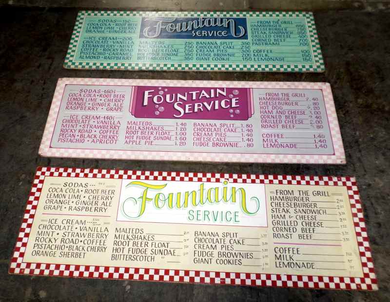 HAND PAINTED MENU BOARDS in DINER/RESTAURANT > MENU BOARDS