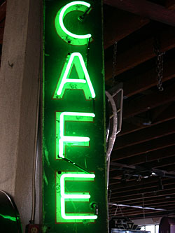 VERTICAL CAFE NEON SIGN