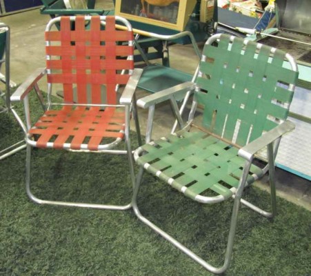 FOLDING"WEB"LAWN CHAIRS