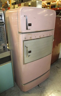 Pink refrigerator on sale full size