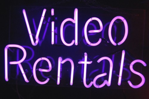 VIDEO RENTALS NEON