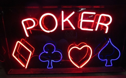 LARGE POKER NEON