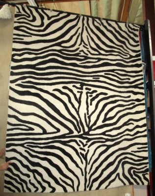 ZEBRA PRINT RUG