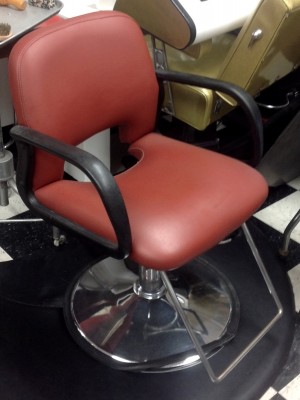 RUST COLOR SALON CHAIRS
