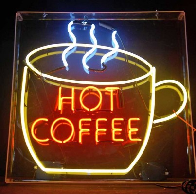HOT COFFEE NEON CUP