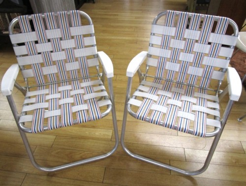 FOLDING"WEB"LAWN CHAIRS