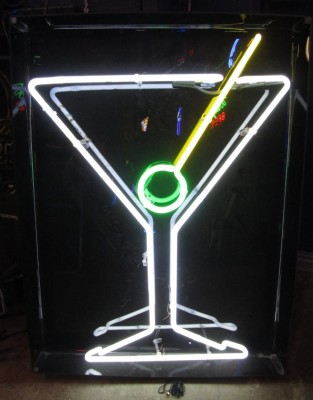 MARTINI GLASS NEON