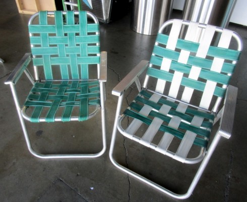 FOLDING"WEB"LAWN CHAIRS