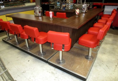 BROWN DINER COUNTER