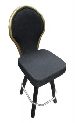BLACK CLAM BACK STOOLS