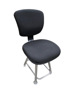 BLACK CLOTH STOOL