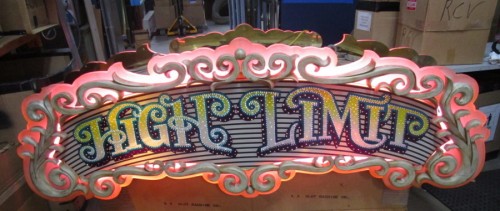 HIGH LIMIT CASINO SIGN