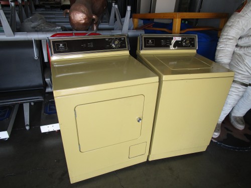 HARVEST YELLOW WASHER AND DRYER