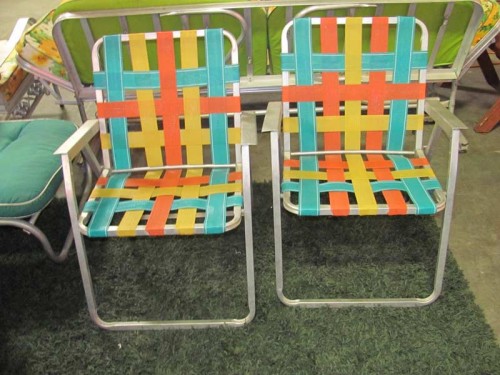 FOLDING"WEB"LAWN CHAIRS