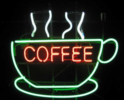 Cup of Coffee Led Neon Sign, Coffee Neon Sign, Cafe Neon Sign