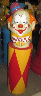 CLOWN HEAD ON STAND