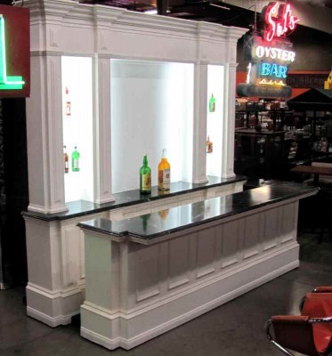 WHITE ROLLING BAR
