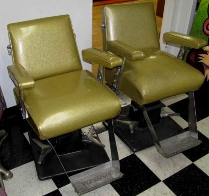 GOLD SALON CHAIRS