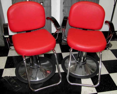 RED SALON CHAIRS