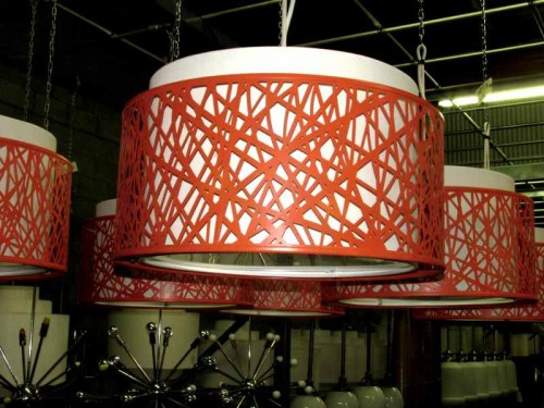 ORANGE HANGING LIGHT