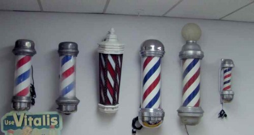 BARBER POLES-WALLMOUNT