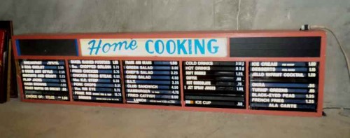 LIGHT UP MENU BOARD