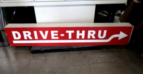 DRIVE-THRU SIGN