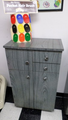 GREY WOOD CABINET