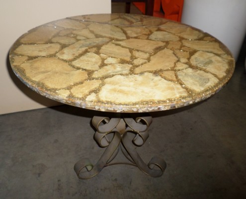 MARBLE END TABLE