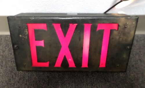 EXIT SIGN