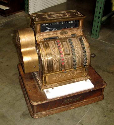 BRASS CASH REGISTER