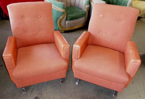 MID CENTURY ARM CHAIRS