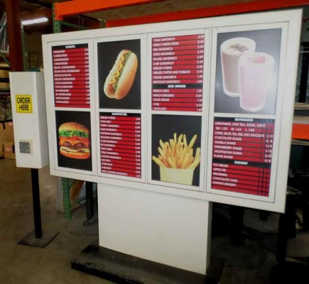 DRIVE-THRU MENU BOARD