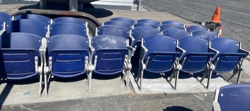 BLUE STADIUM SEATS