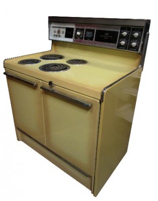HARVEST YELLOW ELECTRIC STOVE